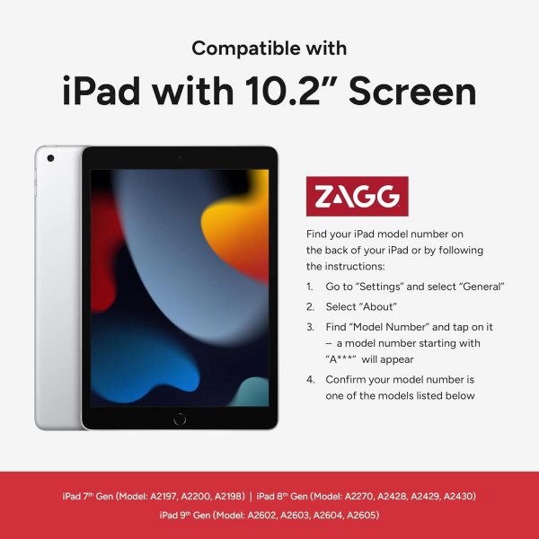 iPad 10.2 (gen 7/8/9) Deksel Rugged Tablet Case Svart