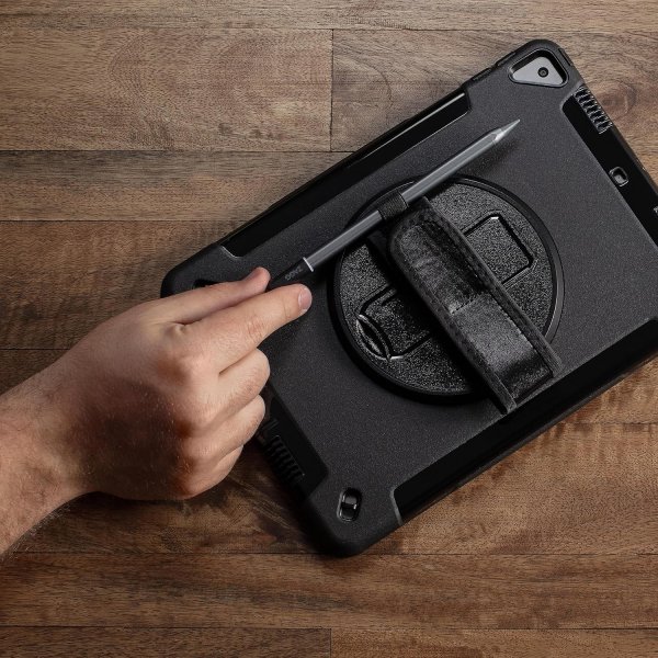 iPad 10.2 (gen 7/8/9) Deksel Rugged Tablet Case Svart