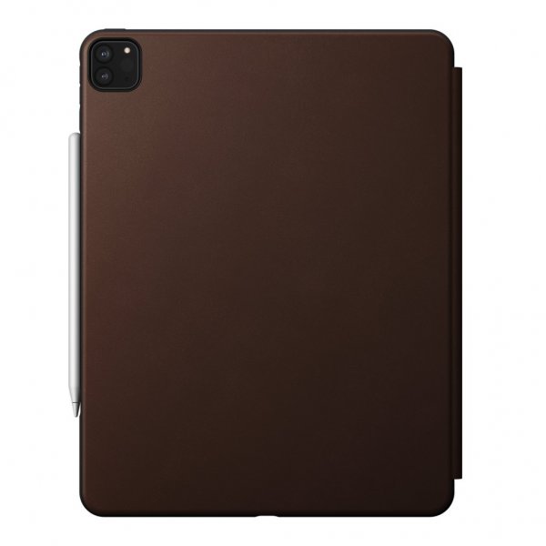 Modern Leather Folio iPad Pro 12.9 Sak Rustic Brown