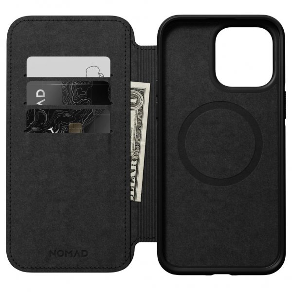 iPhone 14 Pro Max Etui Modern Leather Folio Brun