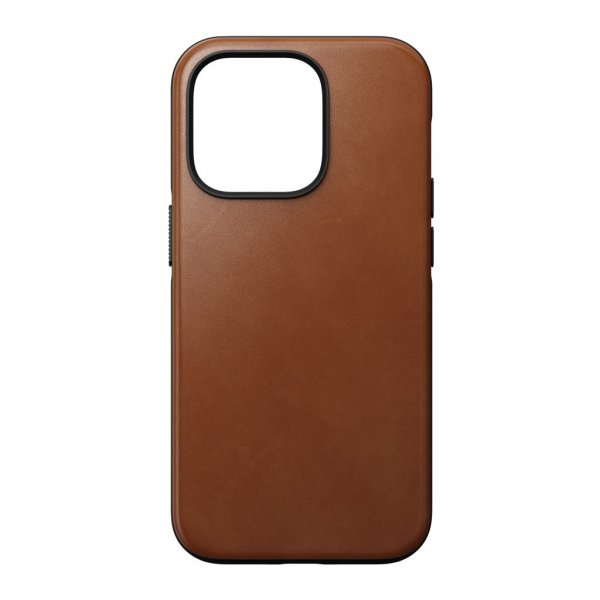 iPhone 14 Pro Deksel Modern Leather Case English Tan