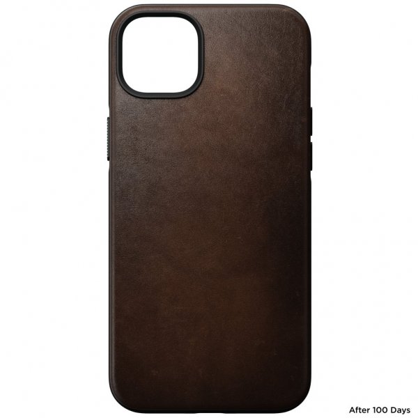 iPhone 14 Plus Deksel Modern Leather Case Brun