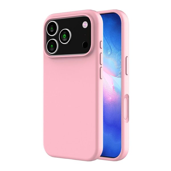 iPhone 17 Pro Max Deksel Silikon MagSafe Rosa
