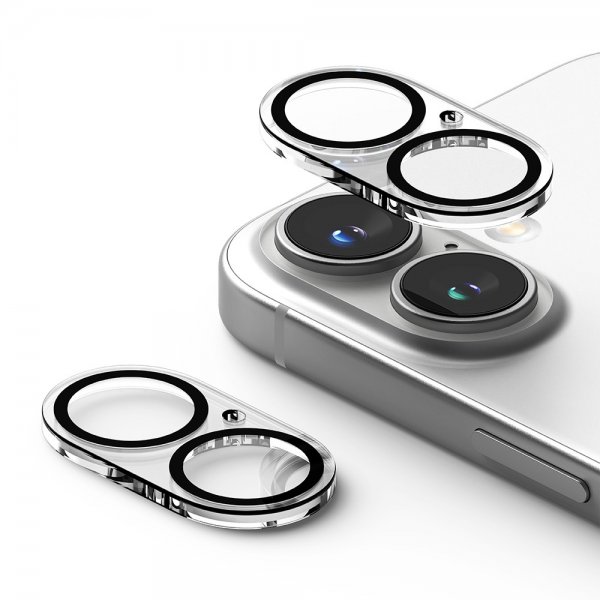 iPhone 16/iPhone 16 Plus Kamerabeskytter Camera Protector Glass 2-pakning