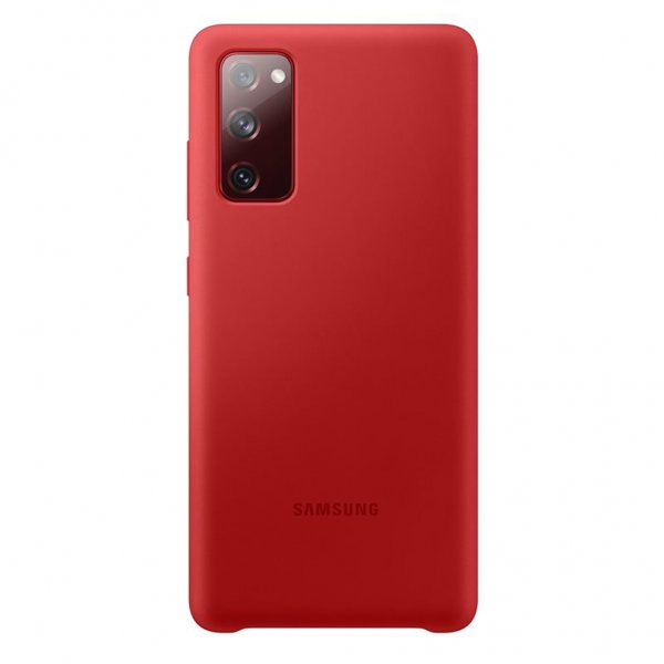 Original Samsung Galaxy S20 FE Deksel Silikoni Cover Röd