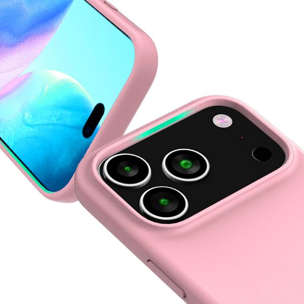 iPhone 17 Pro Max Deksel Silikon MagSafe Rosa