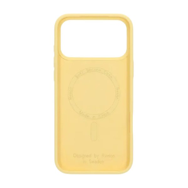 iPhone 17 Pro Max Deksel Silikon MagSafe Gul