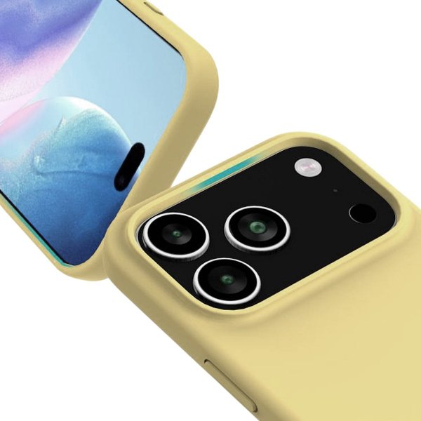 iPhone 17 Pro Max Deksel Silikon MagSafe Gul