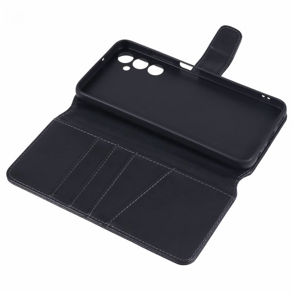 Samsung Galaxy A05s Etui Essential Leather Raven Black