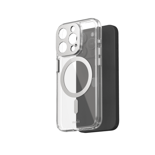 iPhone 15 Pro Deksel iGlaze MagSafe Luna Silver