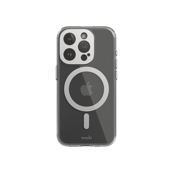 iPhone 15 Pro Deksel iGlaze MagSafe Luna Silver