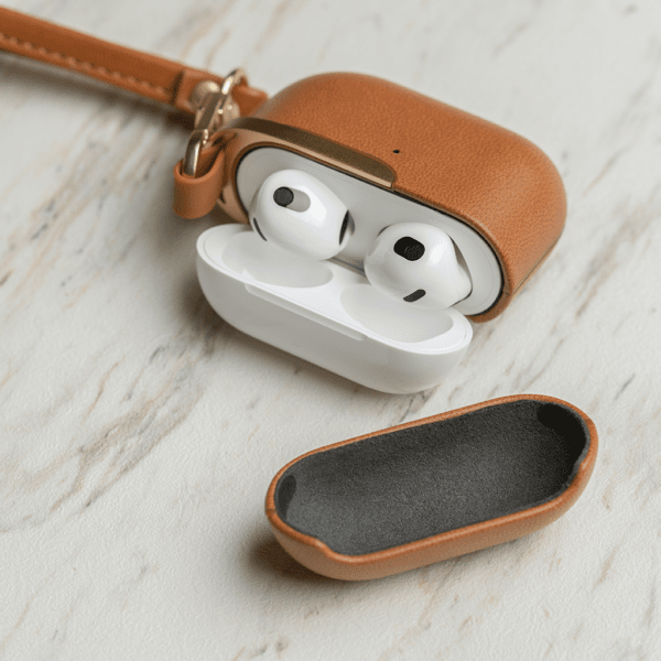 Pebbo Luxe AirPods 3 PU-Läder Brun 