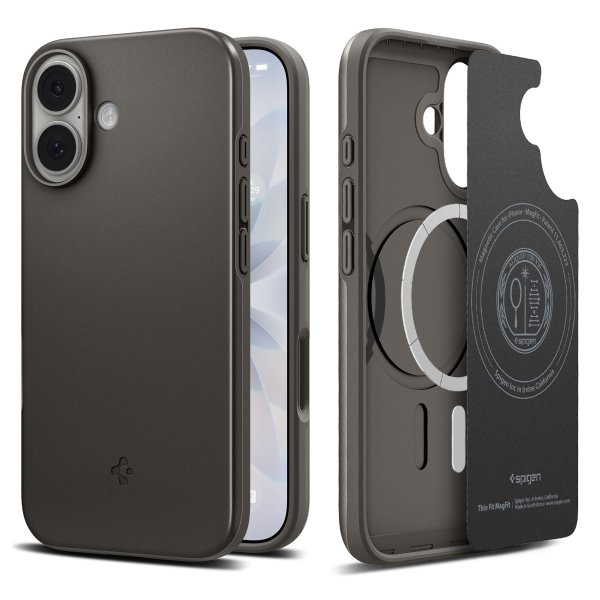 iPhone 17 Deksel Thin Fit MagFit Gunmetal