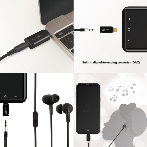 Adapter USB-C to 3.5mm DAC