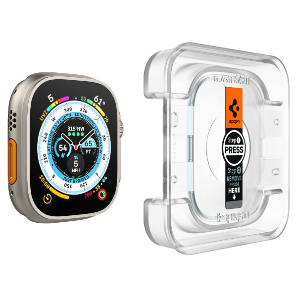 Apple Watch Ultra Skjermbeskytter GLAS.tR EZ Fit 2-pakning