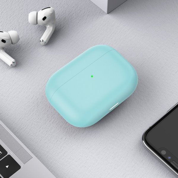 AirPods 3 Deksel Silikon Cyan