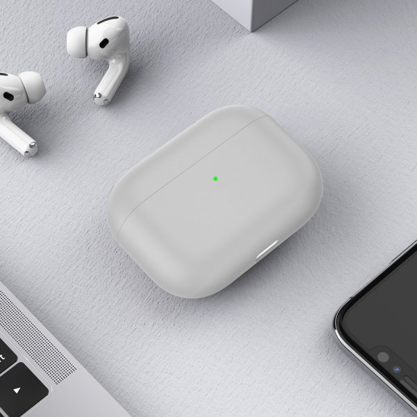 AirPods 3 Deksel Silikon Lysegrå