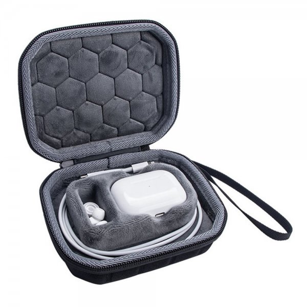 AirPods Pro/AirPods Pro 2 Veske med Glidelås Svart