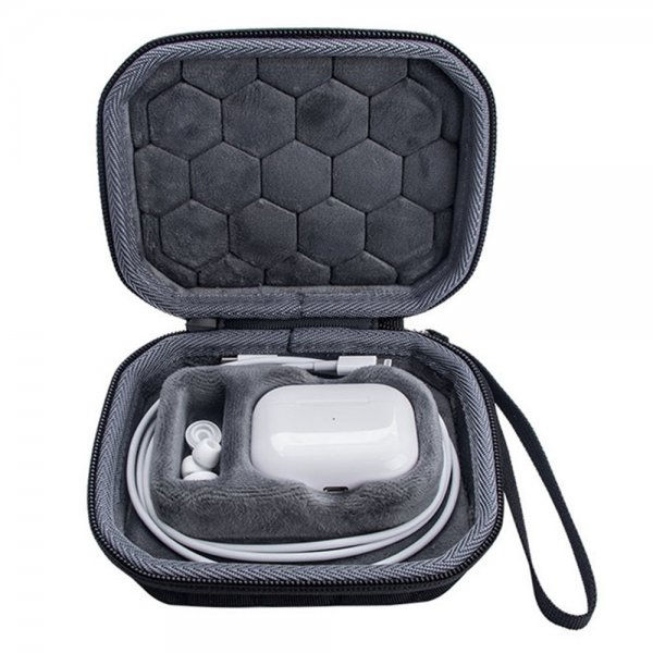 AirPods Pro/AirPods Pro 2 Veske med Glidelås Svart