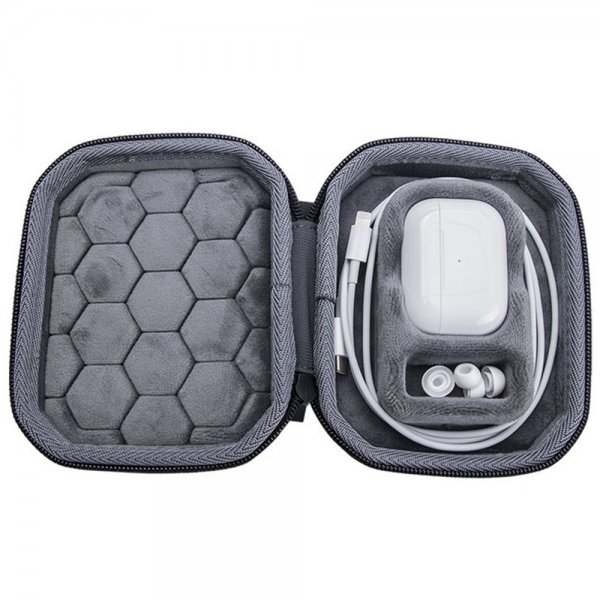 AirPods Pro/AirPods Pro 2 Veske med Glidelås Svart