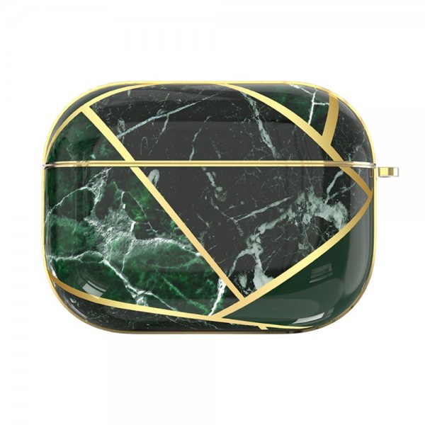 AirPods Pro Deksel Jade Style Stone Series Mörkgrønn Marmor