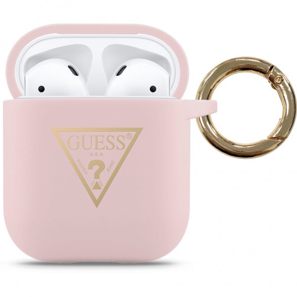 AirPods (1/2) Deksel Gold Triangle Rosa