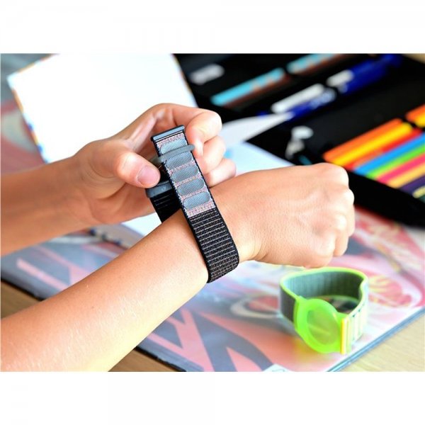 AirTag Armbånd Nylon Rød