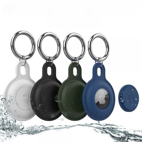 AirTag Holder Keychain Outdoor Rød