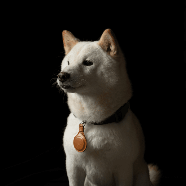 AirTag Holder PU-Leather Brown