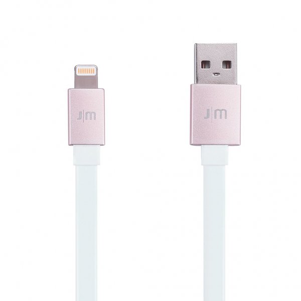 Kabel AluCable Flat USB-A/Lightning 1.2m Rosegull