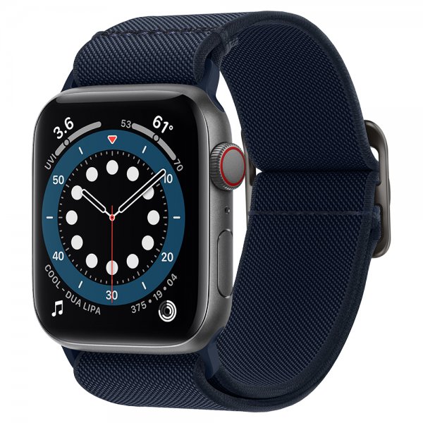 Apple Watch 42/44/45mm/Apple Watch Ultra Armbånd Lite Fit Navy
