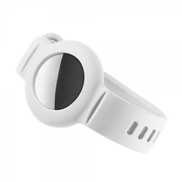 Apple AirTag Armbånd Silikon Hvit