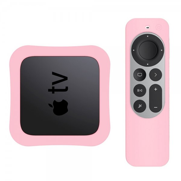 Apple TV 4K 2021/Apple TV Remote (gen 2) Deksel Silikon Rosa