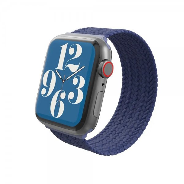 Apple Watch 38/40/41mm Armbånd Braided Watch Band Medium Navy Blue