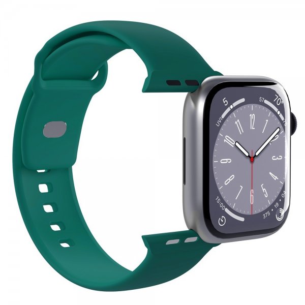 Apple Watch 38/40/41/42mm Armbånd ICON Silicone Band Jade