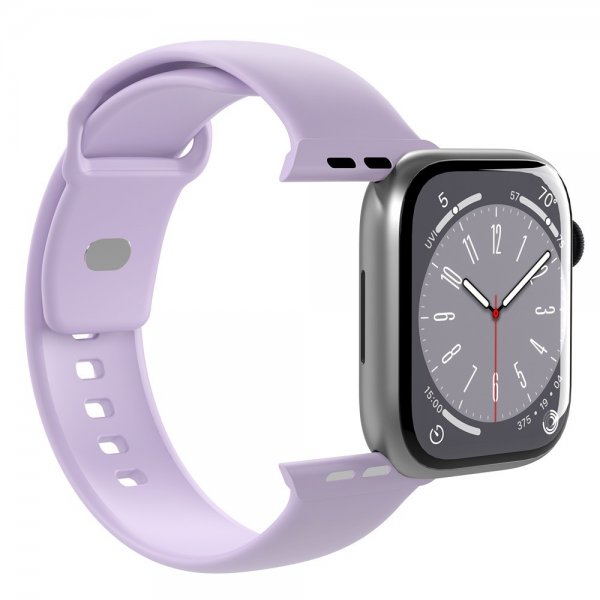 Apple Watch 38/40/41/42mm Armbånd ICON Silicone Band Lavendel