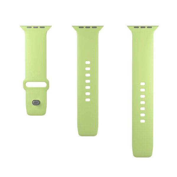 Apple Watch 38/40/41/42mm Armbånd ICON Silicone Band Matcha Green