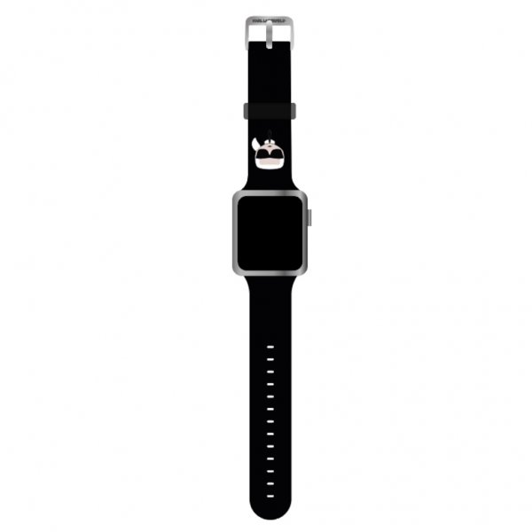 Apple Watch 38/40/41mm Armbånd Iconic Karl Svart