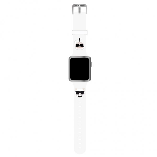 Apple Watch 38/40/41mm Armbånd Karl & Choupette Hvit