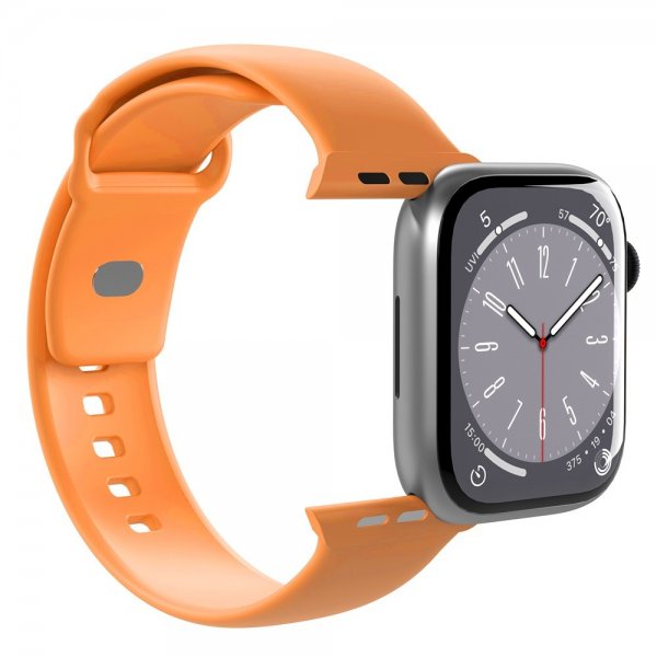 Apple Watch 44/45/46mm/Apple Watch Ultra Armbånd ICON Silicone Band Apricot