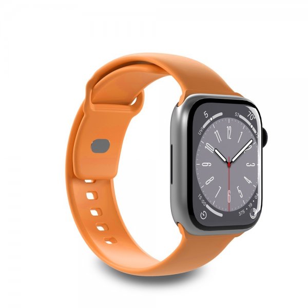 Apple Watch 44/45/46mm/Apple Watch Ultra Armbånd ICON Silicone Band Apricot