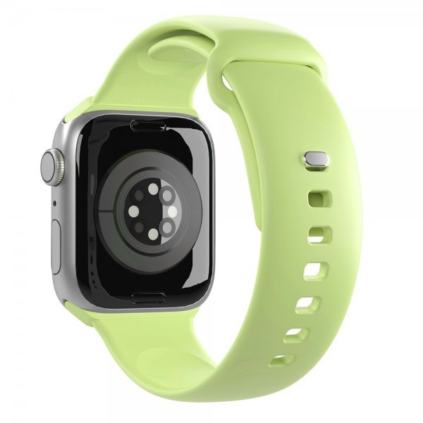 Apple Watch 42/44/45mm/Apple Watch Ultra Armbånd ICON Silicone Band Matcha Green