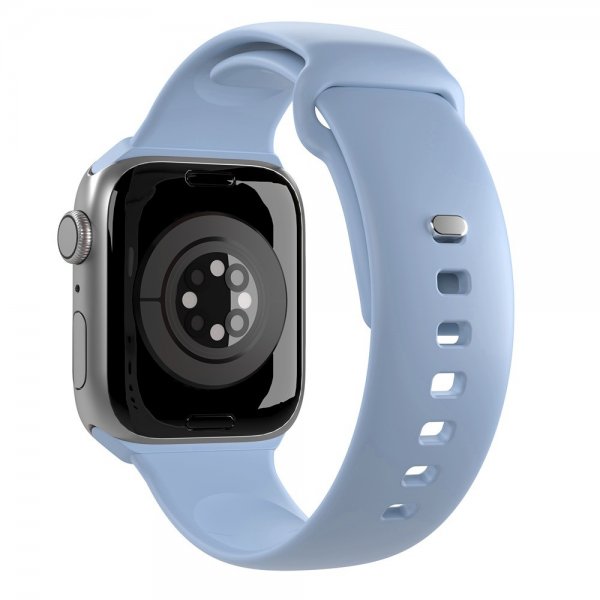 Apple Watch 44/45/46mm/Apple Watch Ultra Armbånd ICON Silicone Band Powder Blue
