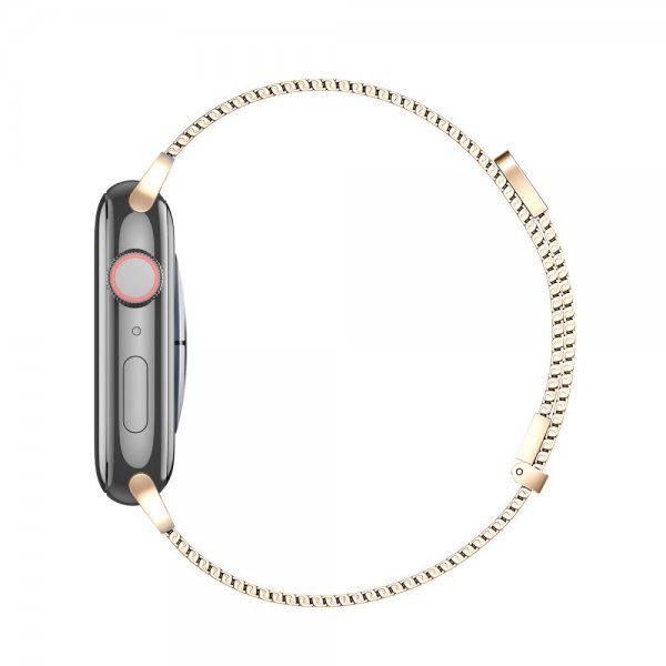 Apple Watch 44/45/46mm/Apple Watch Ultra Armbånd Milanese Pro Series Gull