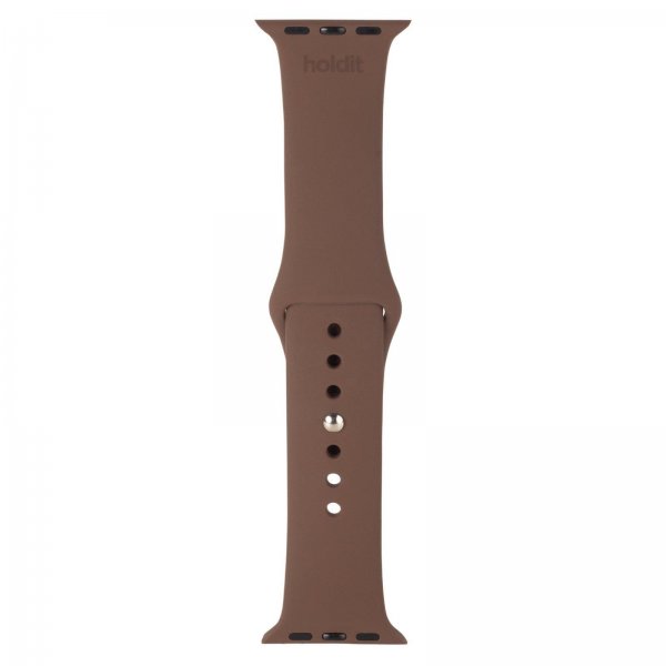 Apple Watch 42/44/45mm/Apple Watch Ultra Armbånd Silikon Dark Brown