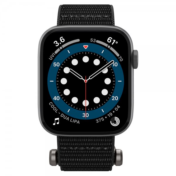 Apple Watch 44/45/46mm/Ultra 49mm Armbånd DuraPro Flex Svart