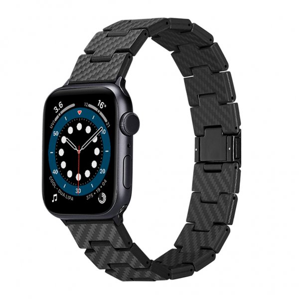 Apple Watch 42/44/45mm/Apple Watch Ultra Armbånd Carbon Fiber Watch Band Retro