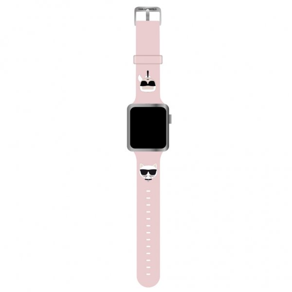 Apple Watch 42/44/45mm/Apple Watch Ultra Armbånd Karl & Choupette Rosa