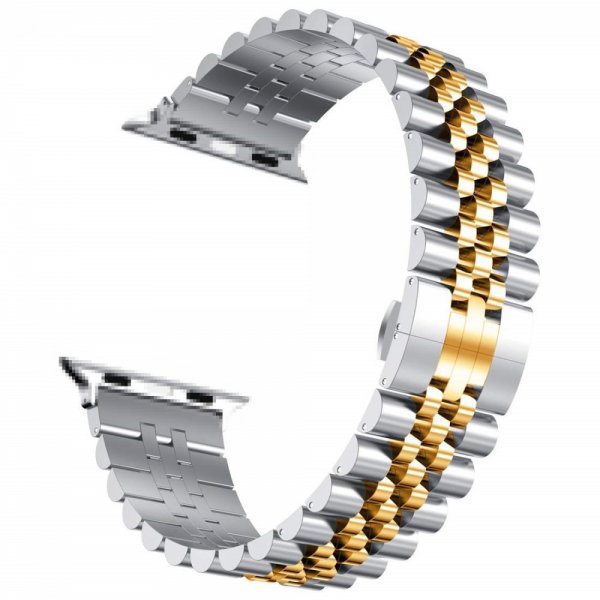 Apple Watch 42/44/45mm/Apple Watch Ultra Armbånd Rustfritt stål Gull