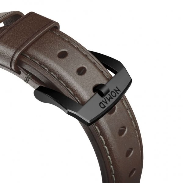 Apple Watch 44/45/46mm/Apple Watch Ultra Armbånd Traditional Band Black Hardware Rustic Brown